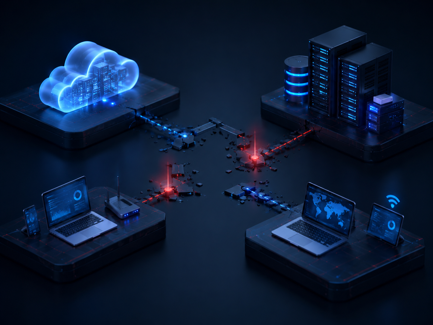 Connected cloud and infrastructure environments