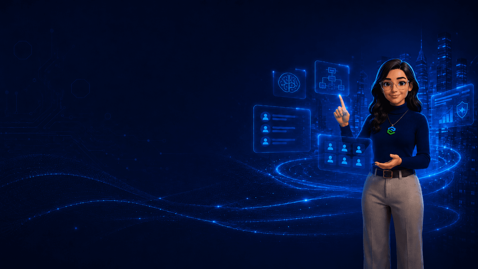 Realize AI agent platform with a digital assistant and enterprise workflow panels